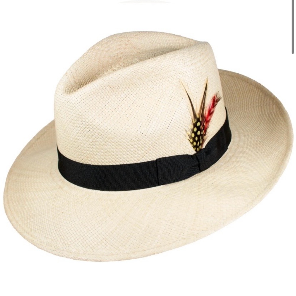 Capas Pioneer Authentic Panama hat Size Small Fedora Tropical Vacation Classic